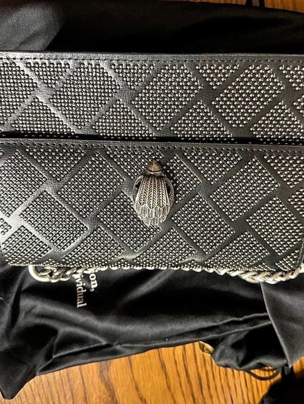 Kurt Geiger London Medium Stud Kensington Bag Black